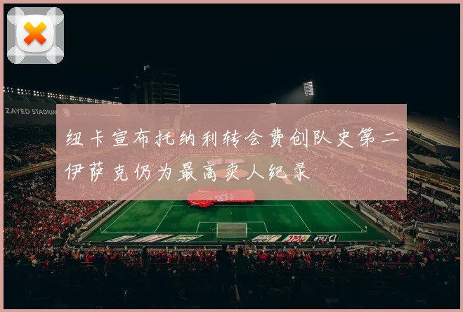 纽卡宣布托纳利转会费创队史第二伊萨克仍为最高卖人纪录